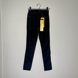 Brand new coated black 28" skinny jeans